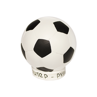 Копилка Мяч футбольный 12 см керамика в ассортименте бело-синий