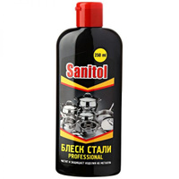 Средство для чистки металлических изделий Sanitol "Блеск стали" Professional