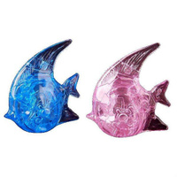 Головоломка 3D Рыба с подсв, серия 3D CRYSTAL PUZZLE, 19д., цв. в ассор. Розовая
