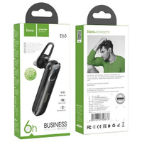 Bluetooth-гарнитура Hoco E63, черная