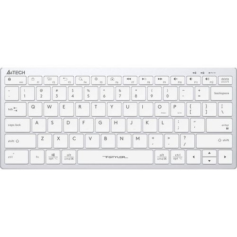 Клавиатура A4TECH Fstyler FX51, USB, белый [fx51 white]