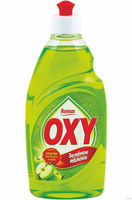 Средство для мытья посуды "OXY" Зеленое яблоко Romax, 900г