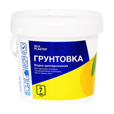 Грунтовка для жидких обоев Silk Plaster адгезионная 1 л ( (до 7 м2 на 1 сл)