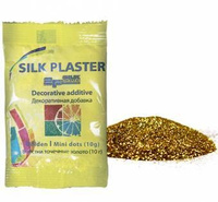 Блески-мини для добавления в жидкие обои Silk Plaster 10гр. золотые точки