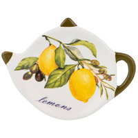 Подставка для чайных пакетиков AGNESS Лемон три 12х8,5см керамика
