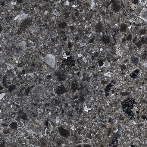 Керамогранит KERRANOVA Terrazzo К-333/LR Dark Grey 60х60