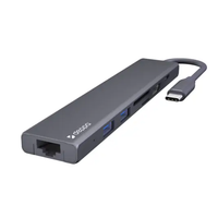 USB-C Разветвитель Deppa 7в1 (73127) Темно-Серый