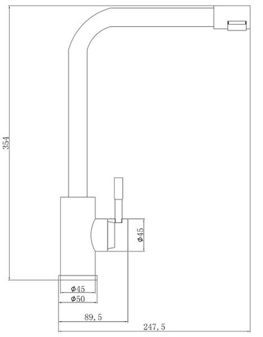 Смеситель для кухни ZORG Steel Hammer (SH 5191 INOX)