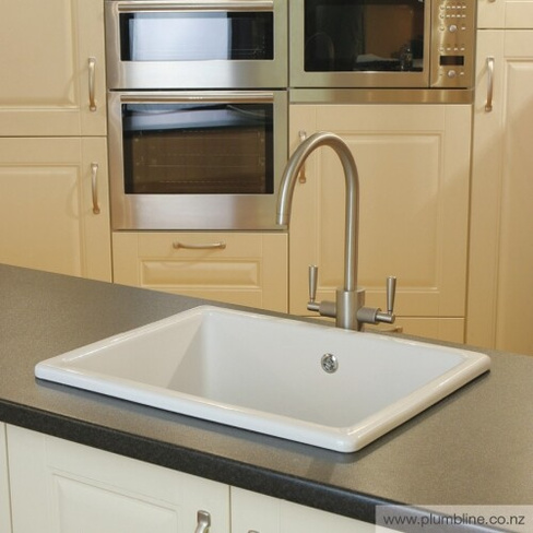 Кухонная мойка крамическая REGINOX Inset Classic (белая)