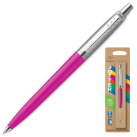 Ручка шариковая PARKER Jotter Orig Magenta корпус розовый нержавеющая сталь блистер синяя 2075996