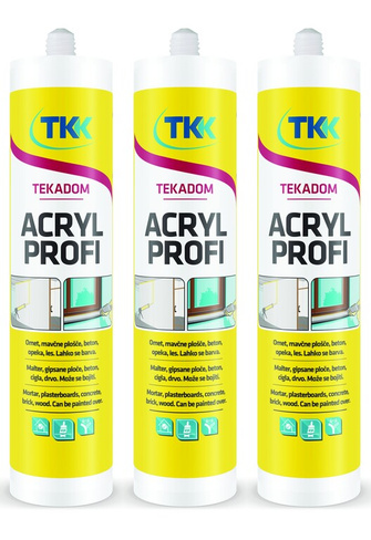 50368 Tekadom Acryl, акриловый герметик белый 300 мл.