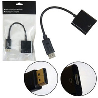 Кабель-переходник аудио-видео PREMIER H105, DisplayPort (m) - HDMI (f), ver 1.2, ver 1.4, 0.15м, черный [a3378]