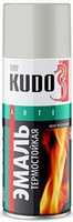 KUDO KU-5001 эмаль аэрозольная термостойкая серебристая (0,52л)