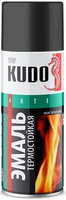 KUDO KU-5002 Эмаль аэрозольная термостойкая черная (0,52л)