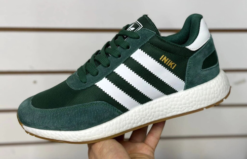 Кроссовки Adidas Iniki зеленые