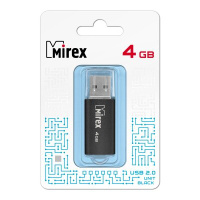 USB Flash накопитель 4GB Mirex Unit (черный)