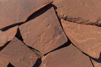 Песчаник красный рваный край 30 мм
