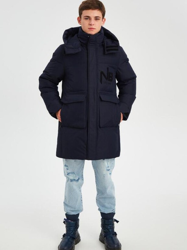 Куртка зимняя для мальчика Nota Bene темно-синий (146 см)