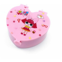 Шкатулка детская розовая в форме сердца, 1 шт Sweet Home