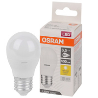 Лампа светодиодная OSRAM Base, 6,5Вт, E27, 3000К