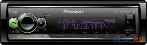 Автомагнитола Pioneer MVH-S520BT 1DIN 4x50Вт