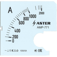 Шкала к амперметру AMP-771 ASTER SC771-1000