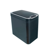 Ведро для мусора сенсорное, прямоугольное, Foodatlas JAH-6611, 12 л (черный