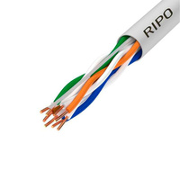 Интернет-кабель (витая пара) UTP CAT5e 4х2х0,47 мм Ripo Plus серый (100 м)