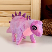 Мягкая музыкальная игрушка «Динозаврик», 27 см, цвет фиолетовый No Brand