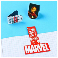Открытка с магнитными закладками "Настоящему герою", MARVEL, 3 шт. Gold_Market