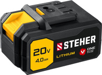 Аккумуляторная батарея STEHER V1, 20 В, 4.0 Ач (V1-20-4)