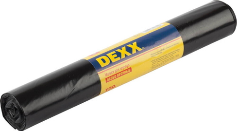 Мусорные мешки DEXX 120 л, 10 шт, черные (39151-120)