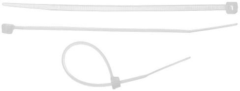 Хомуты-стяжки белые, 50 шт Professional STAYER 3.5 х 200 мм, нейлон РА66 (3785-20)
