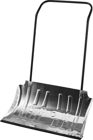 Снеговой движок (скрепер) СИБИН ДА-750 750 мм, алюминиевый, со стальной планкой (421859)
