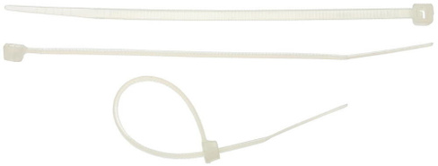 Хомуты-стяжки белые, 100 шт Professional STAYER 2.5 х 100 мм, нейлон РА66 (3785-10)