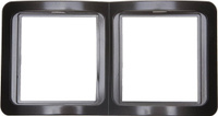 Накладная панель СВЕТОЗАР Гамма, вертикальная цвет темно-серый металлик двойная (SV-54147-DM)