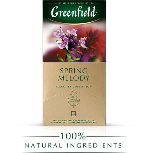 Чай черный Greenfield Spring Melody в пакетиках, 25 пак.