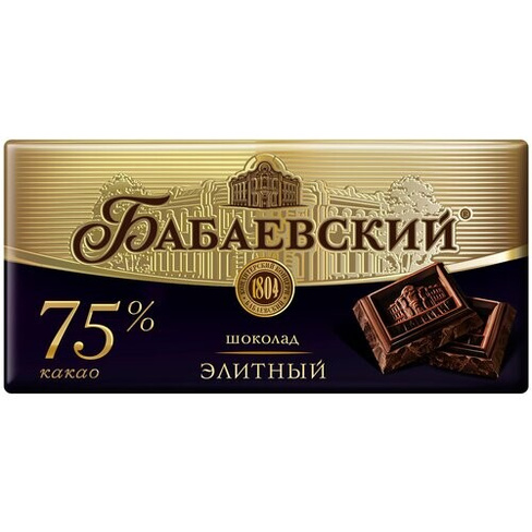 Шоколад Бабаевский Элитный, горький, 200 г