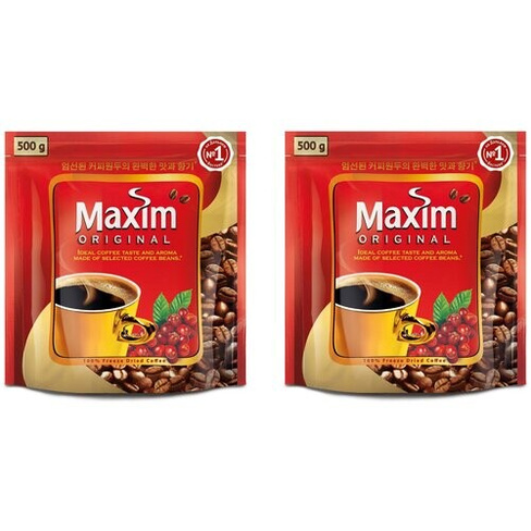 Кофе растворимый Maxim Original натуральный сублимированный, 2шт по 500 г