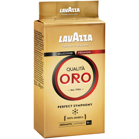 Кофе молотый Lavazza Qualita Oro, 250 г, вакуумная упаковка, 6 уп.