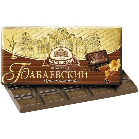 Шоколад Бабаевский Оригинальный, темный, 90 г