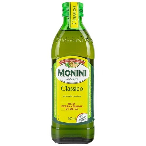 Оливковое масло Monini Classico Extra Virgin нерафинированное высшего качества первого холодного отжима Экстра Вирджин,