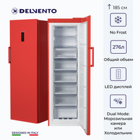 Вертикальный морозильный шкаф DELVENTO VF8301A+ / 185см / FULL NO FROST / DUAL MODE / холодильник+морозильная камера / L