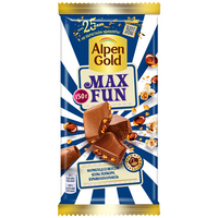 Шоколад Alpen Gold Max Fun молочныйкола, мармелад, 150 г