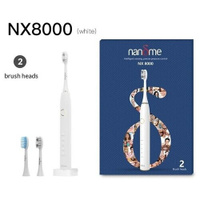 Электрическая звуковая зубная щетка Nandme NX8000-W2 (в комплекте две насадки), белый nandme