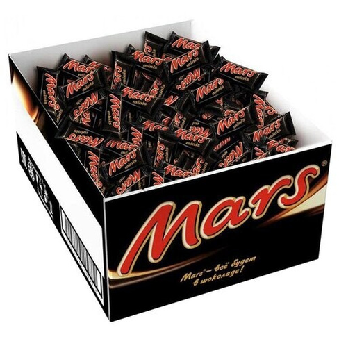 Mars ассорти Minis с карамелью и нугой, 2.7 кг, картонная коробка