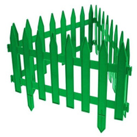 Забор декоративный Гарденпласт GOTIKA №3, 7 секций, 3.1 х 0.45 х 0.35 м, зелeный