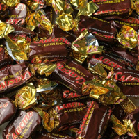 Конфеты глазированные Сласть с шоколадной нугой и карамелью ТМ Славянка 1 кг