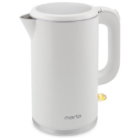 Чайник MARTA MT-4556, белый жемчуг