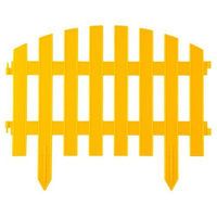 Забор декоративный GRINDA Ар Деко 422203, 3 х 0.28 х 0.28 м, желтый